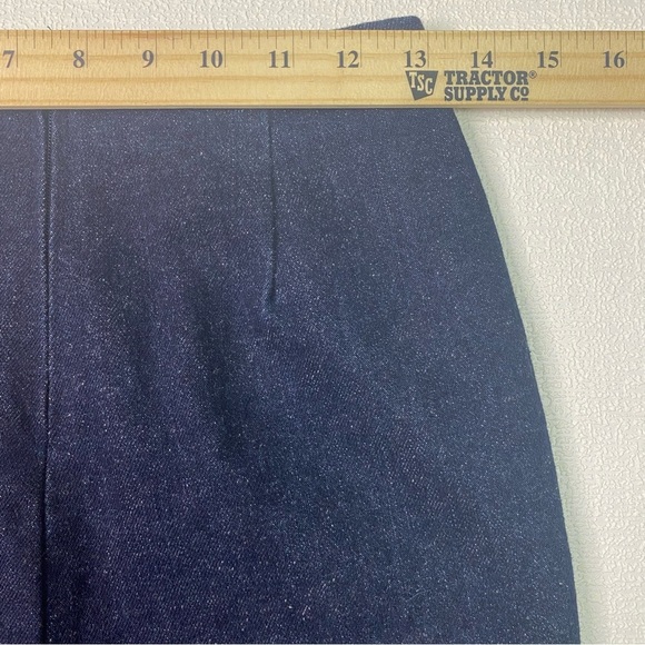 Beaded Fringe Set Festive Red Cut-off Shirt Sleeveless Blue Mini Skirt Denim  Sm - Picture 2 of 15